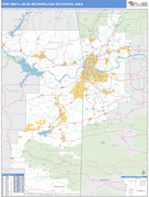 Fort Smith Metro Area Digital Map Basic Style